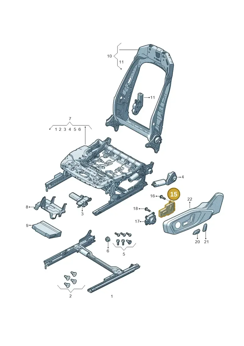85E959747A — Audi Q4 Sportback (2021-2025) diagram 596959200, position 15