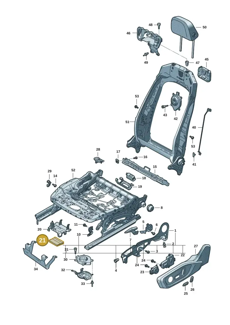 85E959760AE — Audi A5 Limousine (2024-2025) diagram 8wk881300, position 21