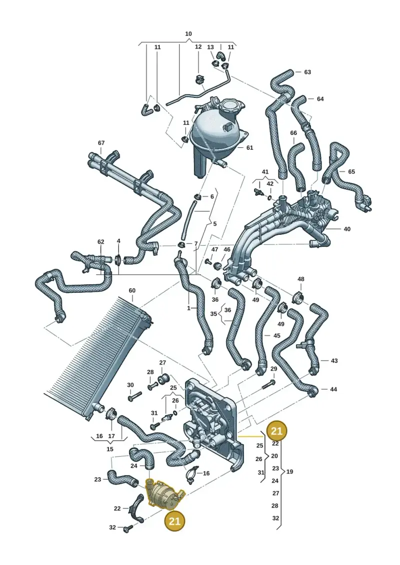 85E965567F — Audi Q6 e-tron (2023-2025) diagram f5s121000, position 21