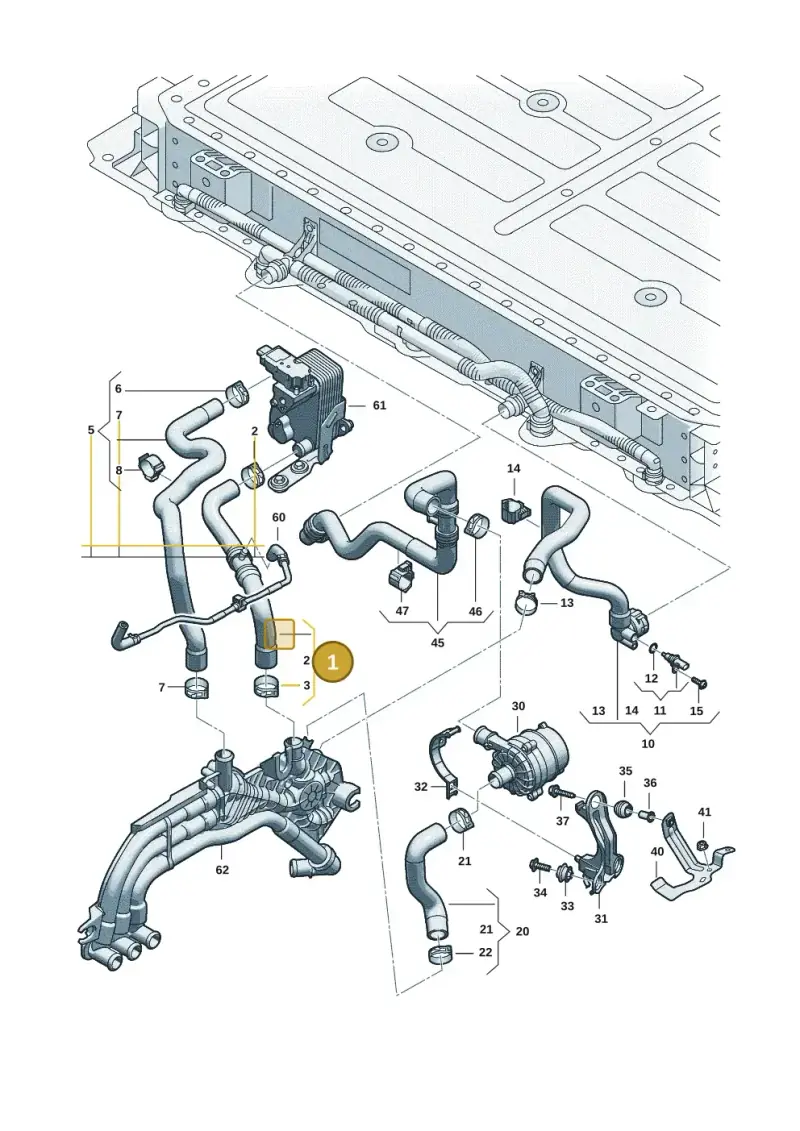 85H121550D — Audi Q6 e-tron (2023-2025) diagram f5s121010, position 1
