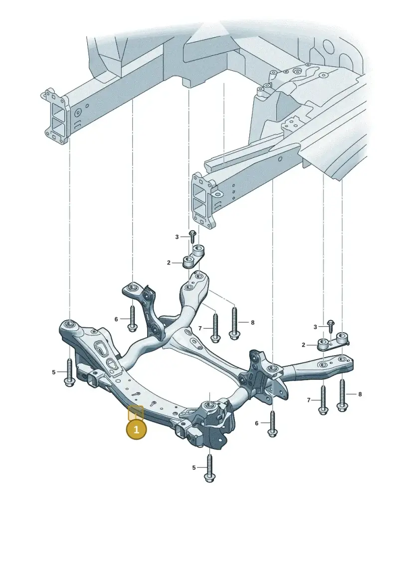 85H399315K — Audi Q6 e-tron (2023-2025) diagram f5s399000, position 1