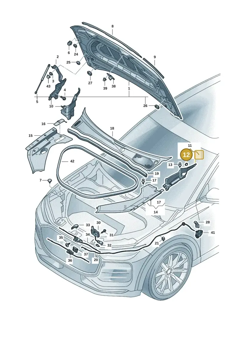 85H821986 — Audi Q6 e-tron (2023-2025) diagram f5s823000, position 12