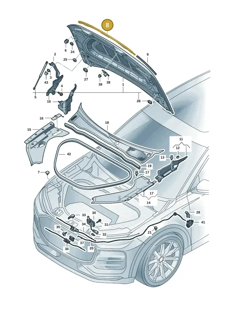 85H823124 — Audi Q6 e-tron (2023-2025) diagram f5s823000, position 8