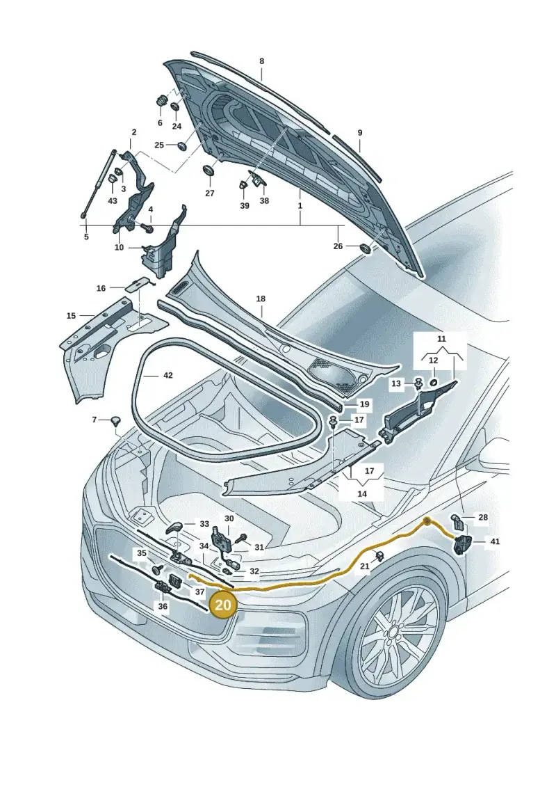 85H823535 — Audi Q6 e-tron (2023-2025) diagram f5s823000, position 20