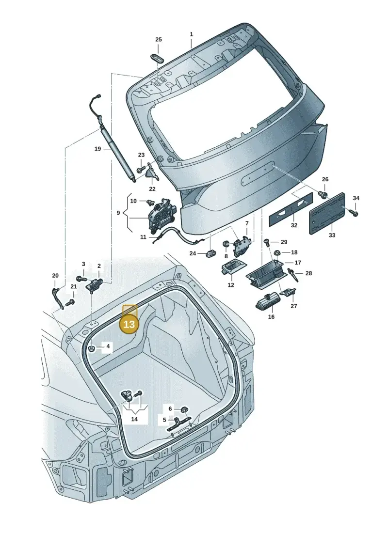 85H827705C — Audi Q6 e-tron (2023-2025) diagram f5s827000, position 13