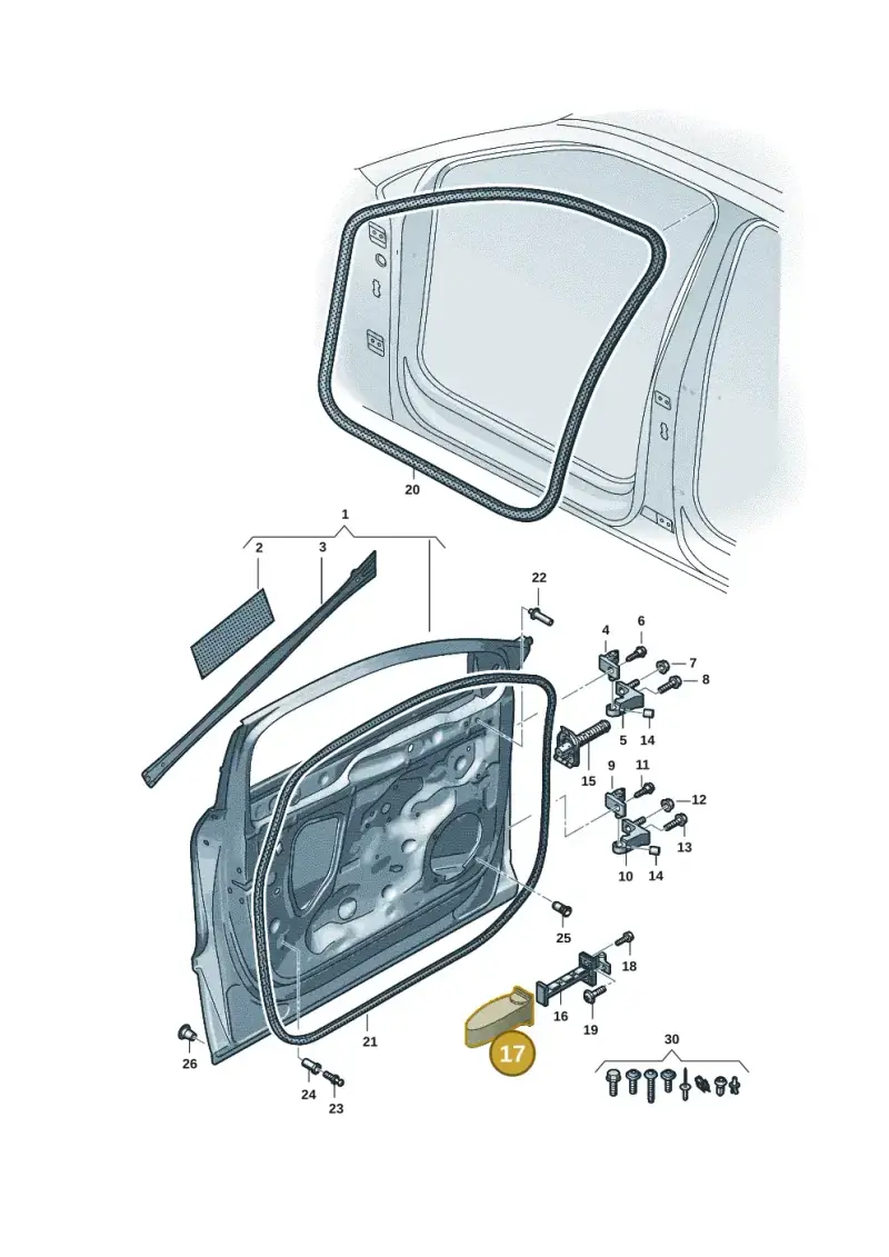 85H837267 — Audi Q6 e-tron (2023-2025) diagram f5s831010, position 17