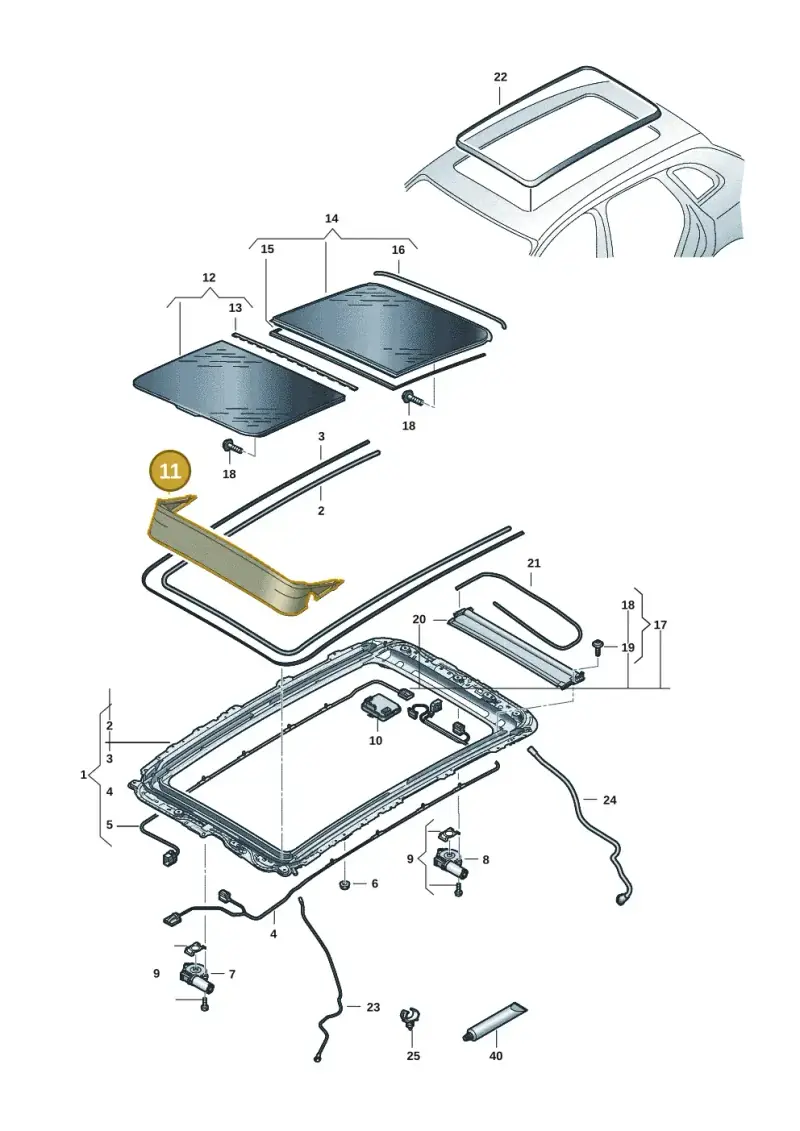 85H877651 — Audi Q6 e-tron (2023-2025) diagram f5s877000, position 11