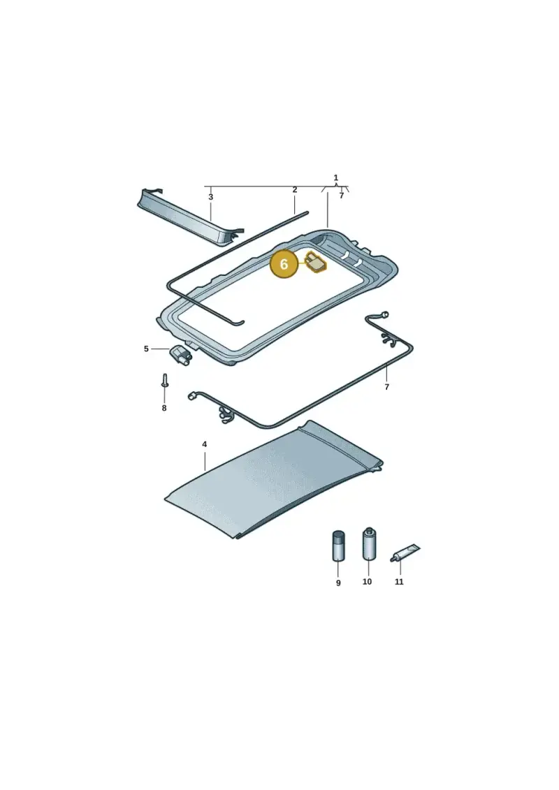 85H877795A — Volkswagen Tiguan (2024-) diagram 11d877010, position 6