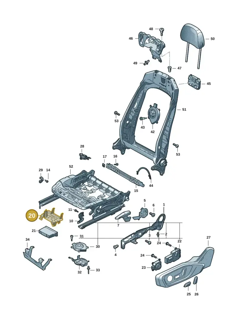 85H959729 — Audi Q6 e-tron (2023-2025) diagram f5s881300, position 20