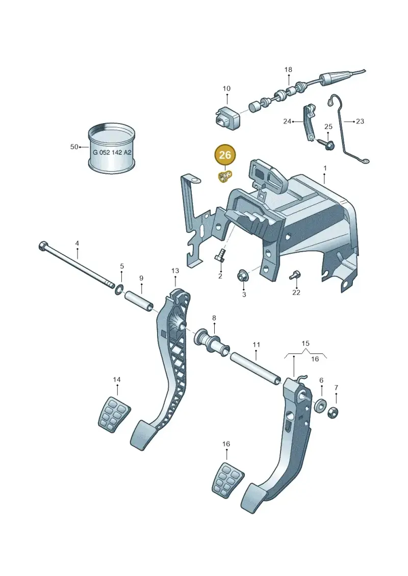 861941659 — Volkswagen LUPO/3L TDI (2003-2005) diagram 158721250, position 26