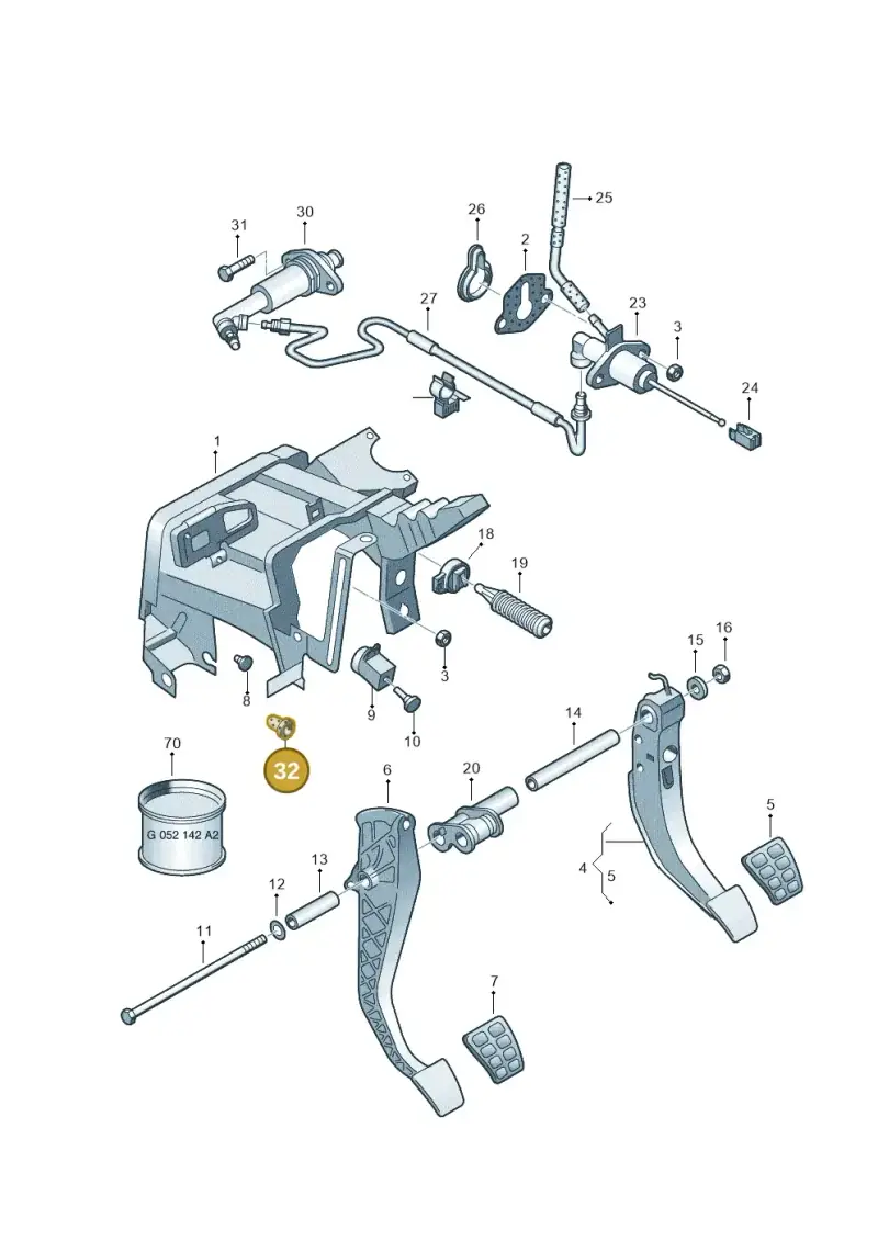 861941659 — Volkswagen LUPO/3L TDI (2003-2005) diagram 231721270, position 32