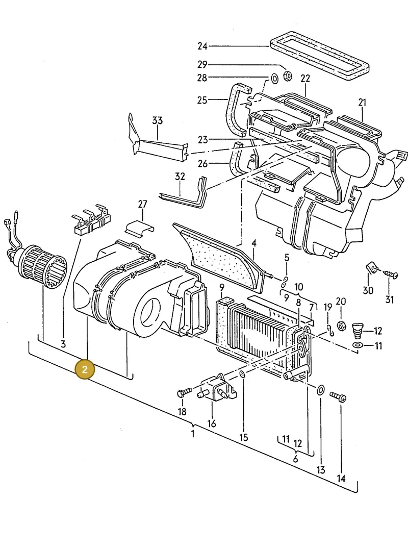 867819015A — Volkswagen Polo/Polo Coupe (1990-1994) diagram 009060000, position 2