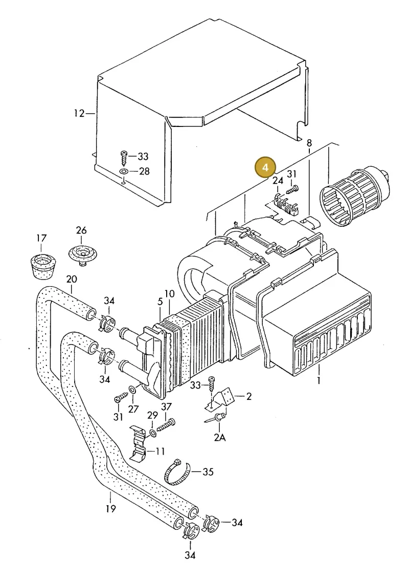 867819015A — Volkswagen TRANSPORTER SYNCRO (1996-2003) diagram 117819550, position 4