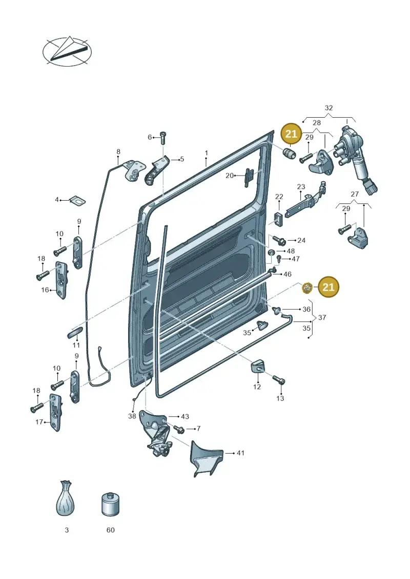 867827500 — Volkswagen CAMPMOBIL-T5           08 (2007-) diagram 410843000, position 21