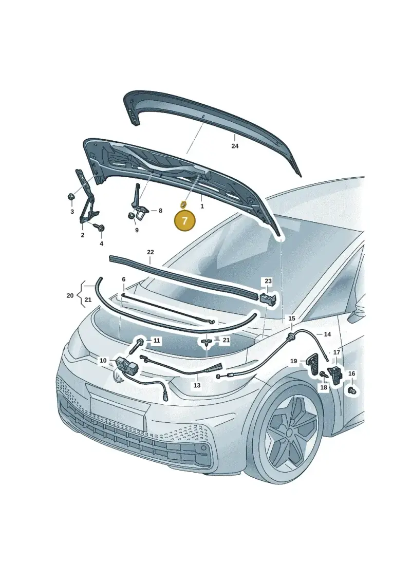 867827500A — Volkswagen ID.3 Pro (2019-2024) diagram 10a823000, position 7