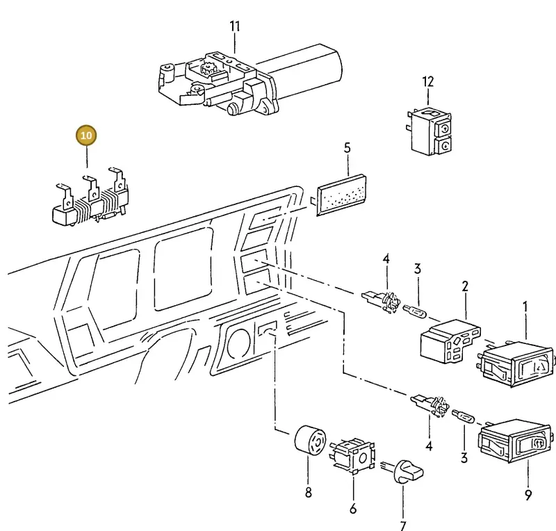 867959131 — Volkswagen POLO/COUPE/DERBY (1981-1990) diagram 009111500, position 10