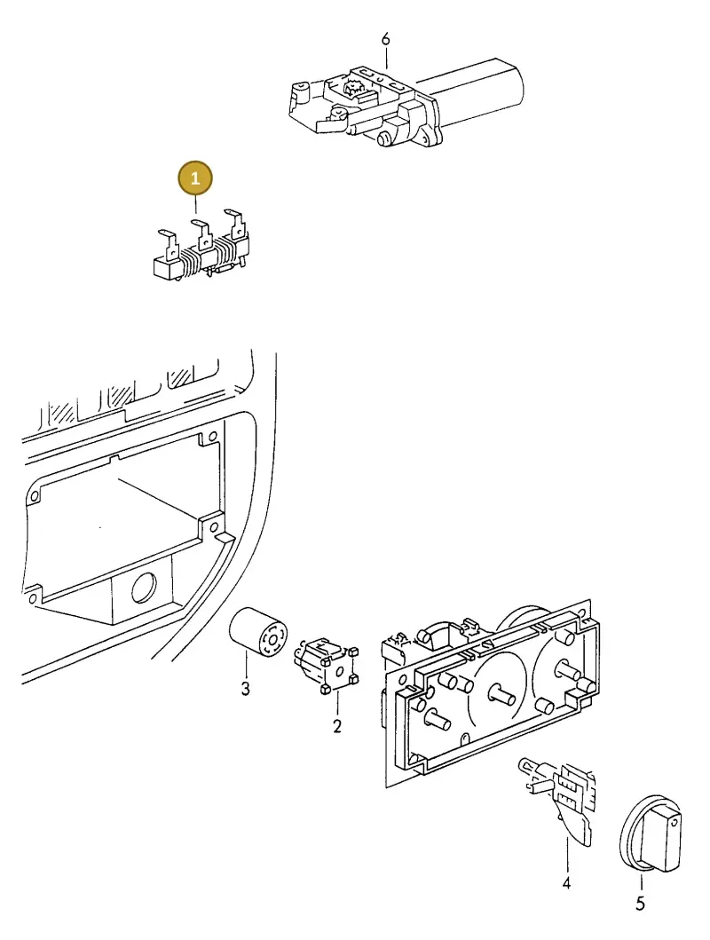 867959131 — Volkswagen Polo/Polo Coupe (1990-1994) diagram 120111500, position 1