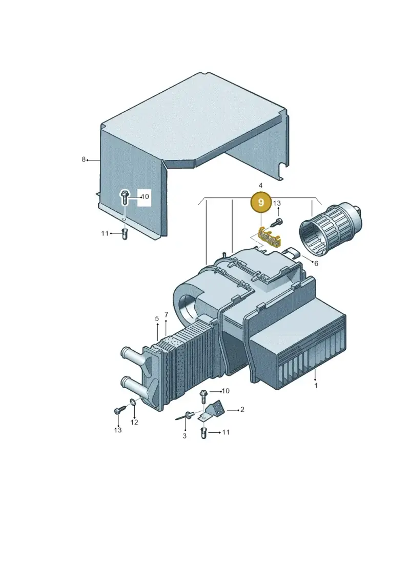 867959131 — Volkswagen Single-cab transp. (2019-2024) diagram 411819700, position 9