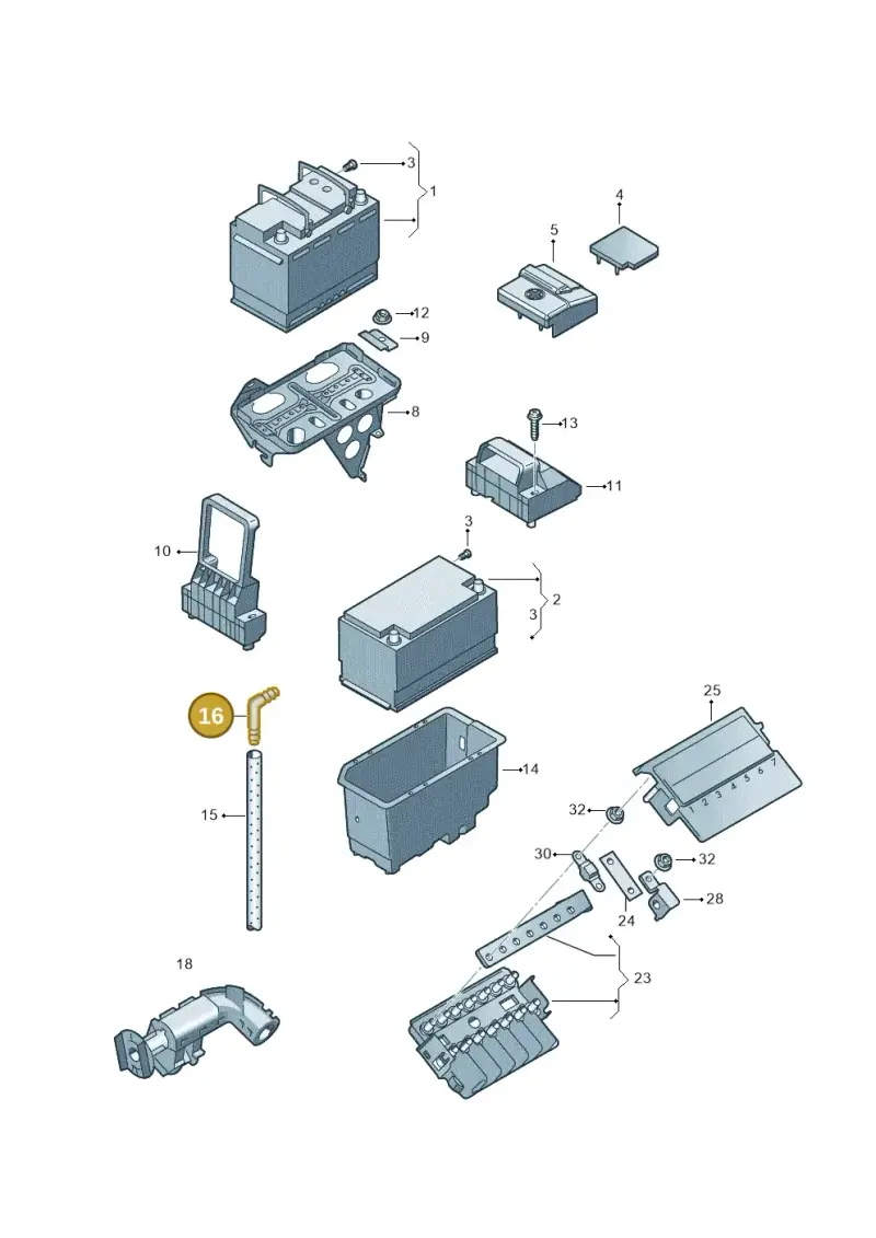 893915507 — Volkswagen Crafter 35 panel (2011-2016) diagram 483915000, position 16