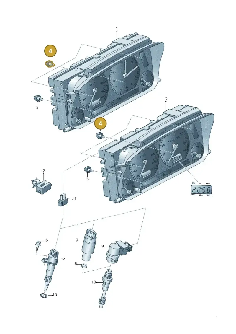 893919040A — Volkswagen CADDY-KOMBI/KASTENW.   06> (2005-) diagram 143919000, position 4