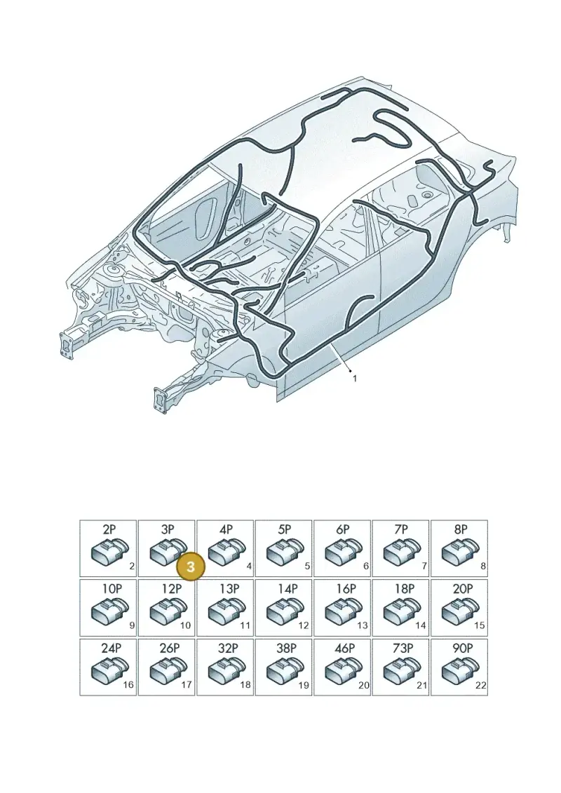 893971633 — Volkswagen Polo 1.0 BlueMotion (2017-2024) diagram 837971810, position 3