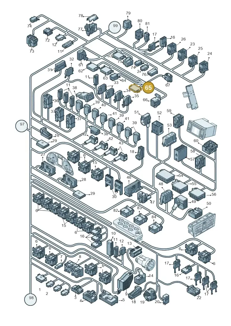 893971635 — Audi A4/S4/Av./qu.     05> (2005-) diagram 454971820, position 65