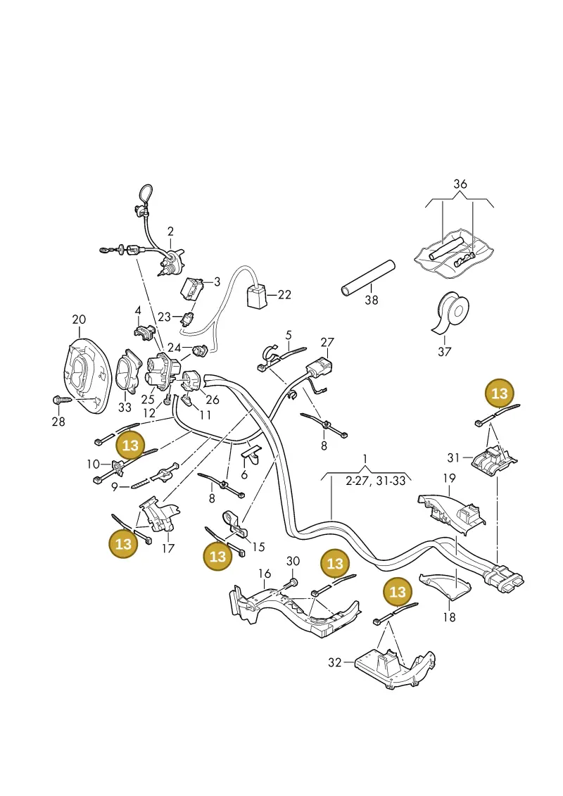893971850C — Volkswagen ID.4 Pro (2020-2023) diagram 11a970006, position 13