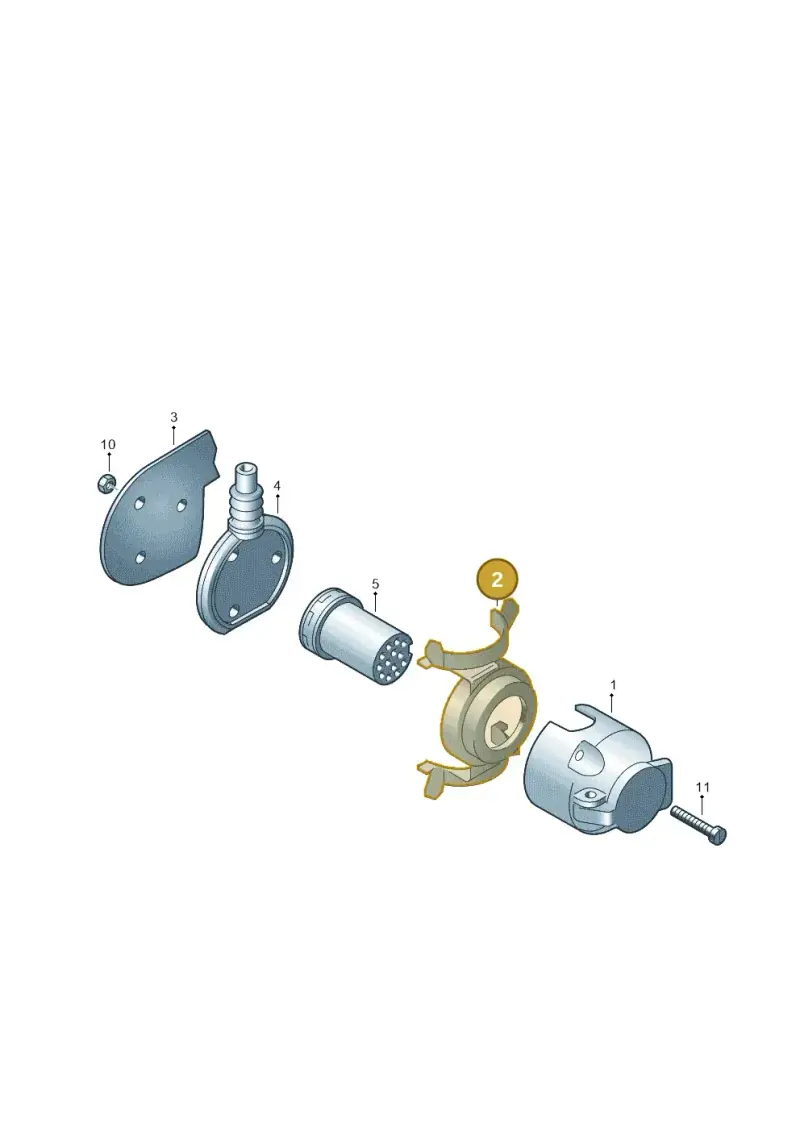 8A0945509 — Volkswagen PASSAT/4MOTION/W8 (2002-2005) diagram 404945550, position 2