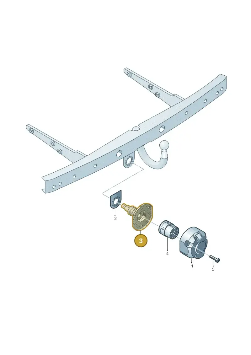8A0945527 — Volkswagen California Camper (2008-2009) diagram 410945550, position 3