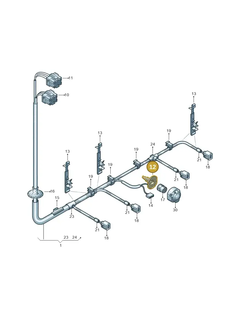 8A0945527 — Volkswagen TRANSPORTER (2003-2005) diagram 410972850, position 12