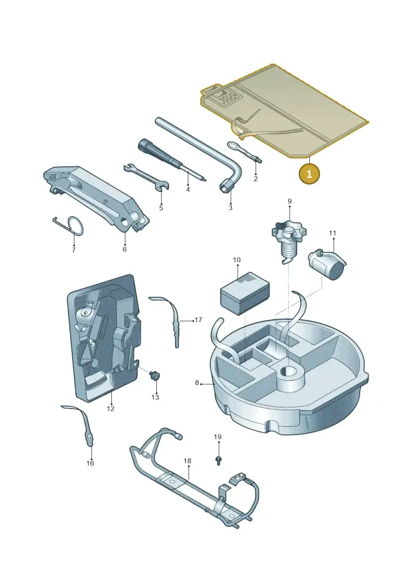 8D0012111B — Volkswagen TOURAN (SVW)       "CN"04> (2004-) diagram 446011100, position 1