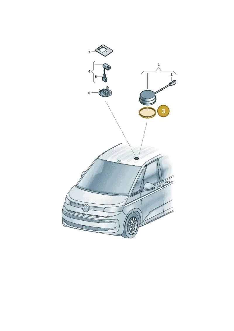 8D0035380 — Volkswagen Multivan (2021-) diagram 7t0035750, position 3