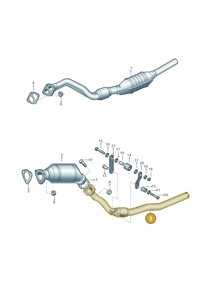 8D0253301CH — Volkswagen PASSAT/4MOTION/W8 (2002-2005) diagram 195253550, position 3