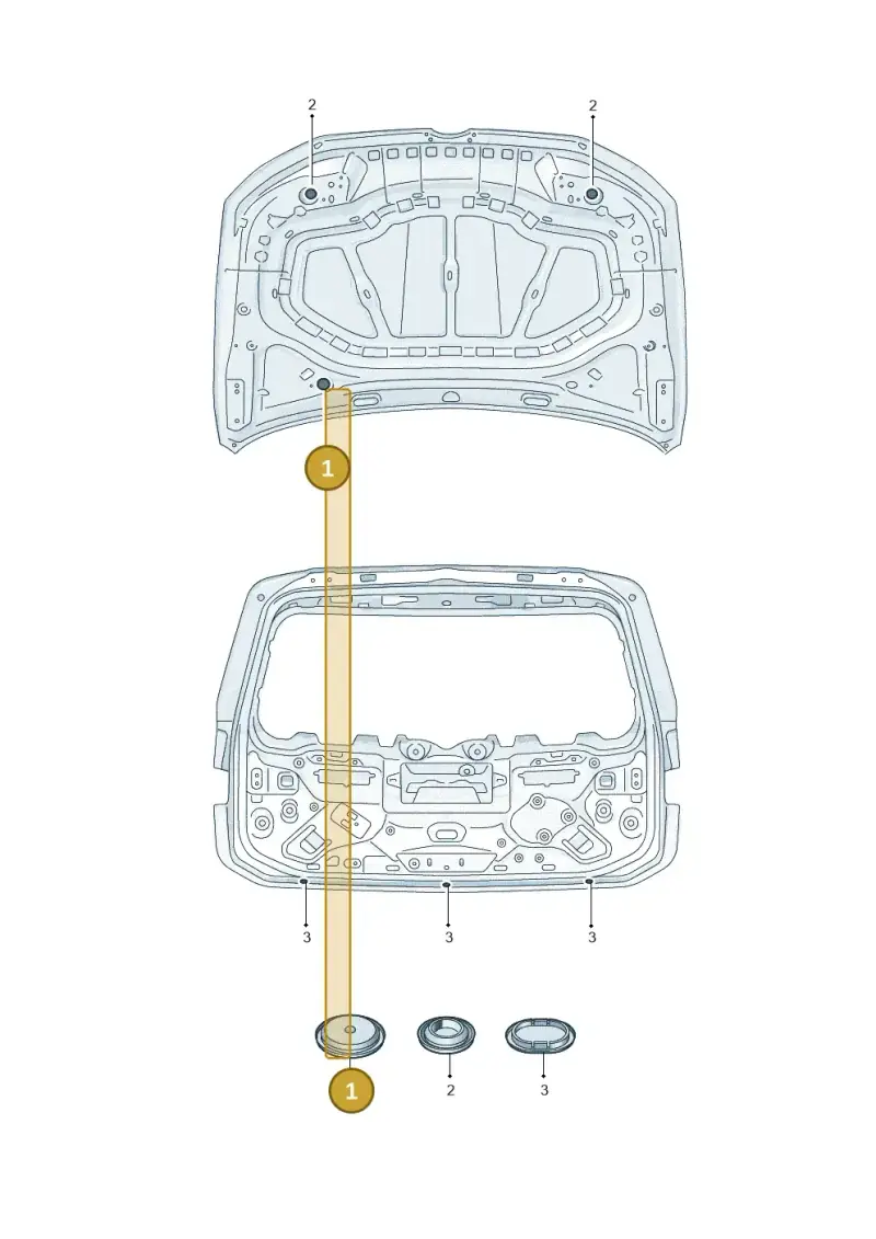 8D0803583L — Volkswagen Passat estate (2023-) diagram 3j0803650, position 1