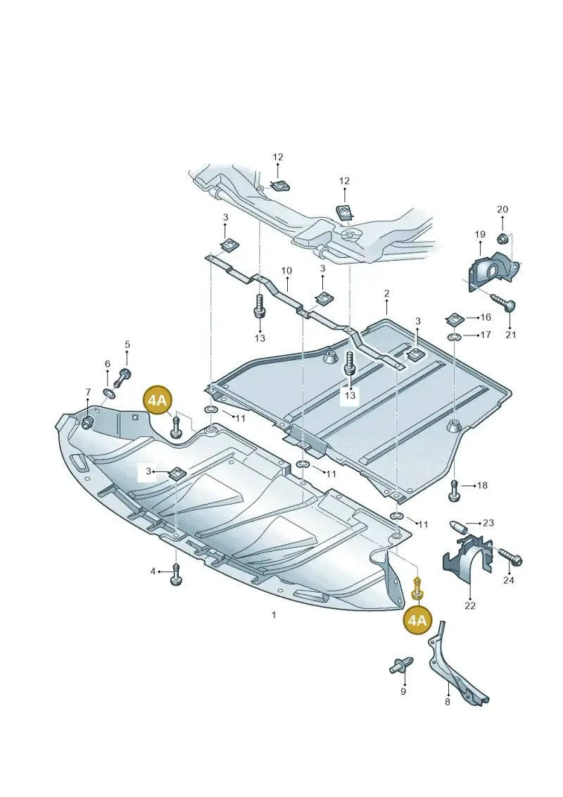 8D0805121B — Volkswagen PASSAT/4MOTION/W8 (2002-2005) diagram 156863250, position 4A