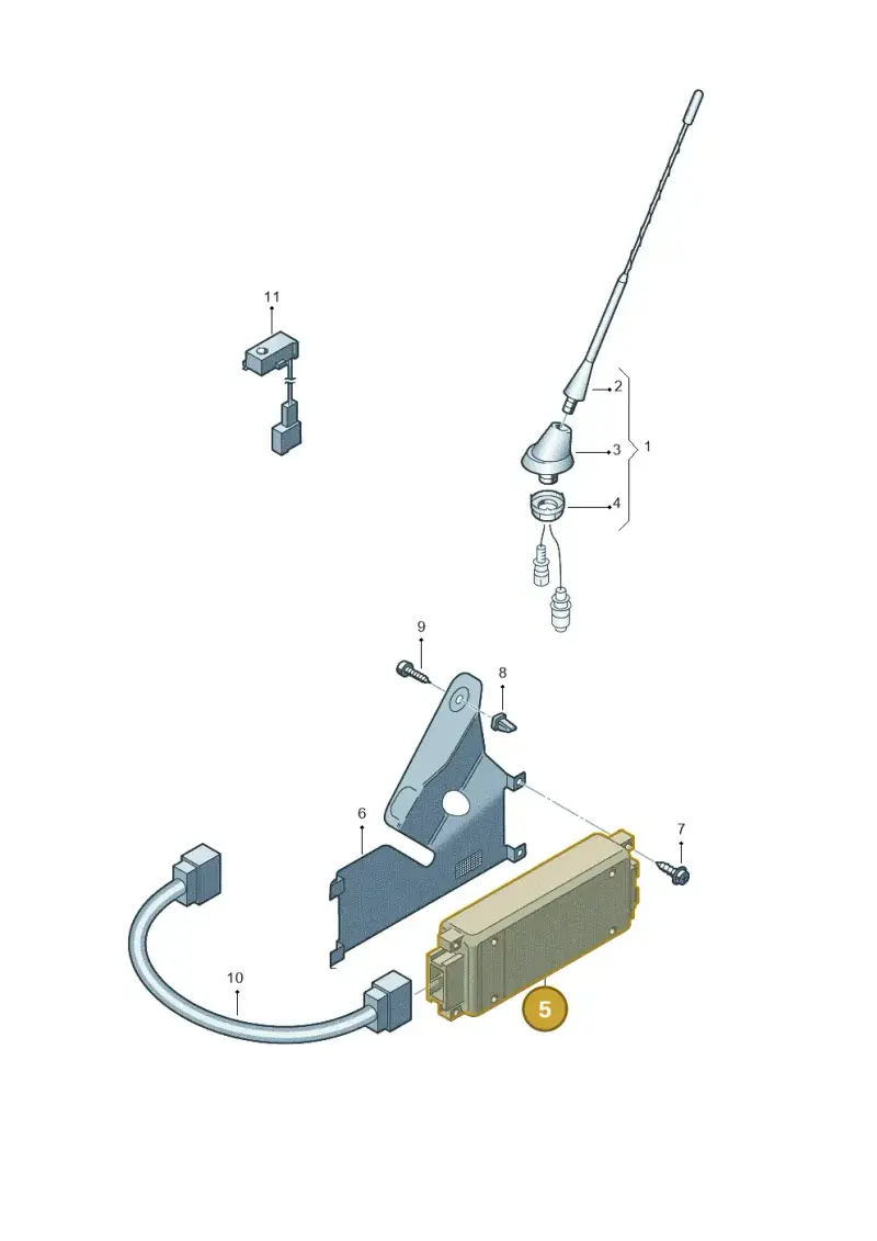8D0862335B — Volkswagen POLO (2001-2005) diagram 253035500, position 5