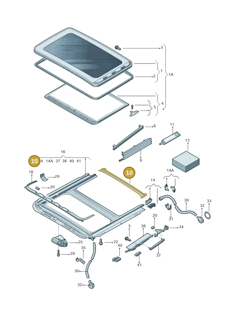 8D0877633C — Volkswagen New Passat (2011-2019) diagram 714877000, position 10