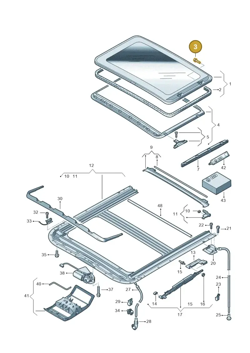 8D0877721B — Volkswagen Caravelle (2015-2019) diagram 410877000, position 3