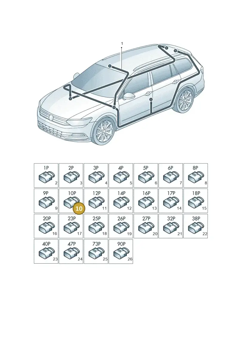 8D0937528 — Volkswagen Passat saloon (2014-2024) diagram 793971900, position 10
