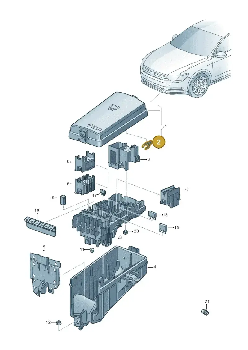 8D0941802 — Volkswagen Passat estate (2023-) diagram 793937100, position 2