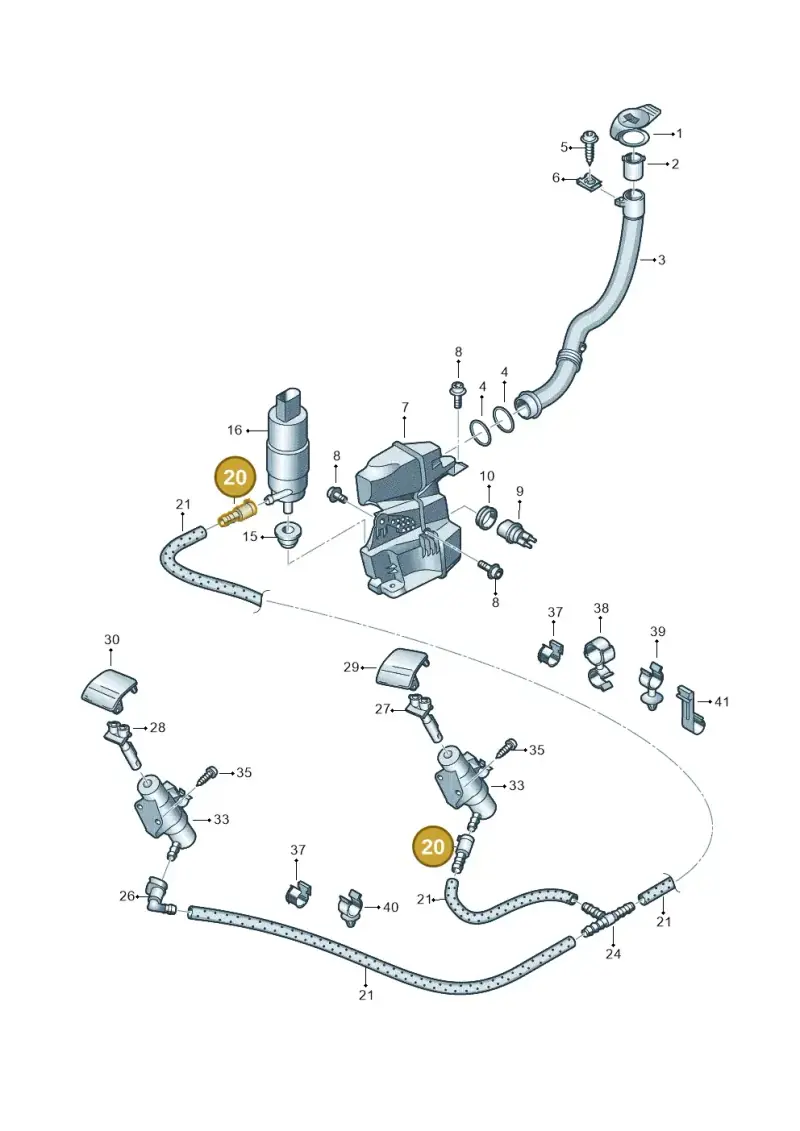 8D0955875 — Volkswagen Transp. caravelle (2011-2015) diagram 679955300, position 20