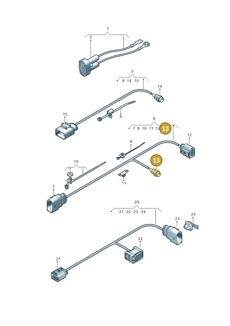 8D0971273 — Volkswagen Amarok twin cab (2022-) diagram 894971600, position 13