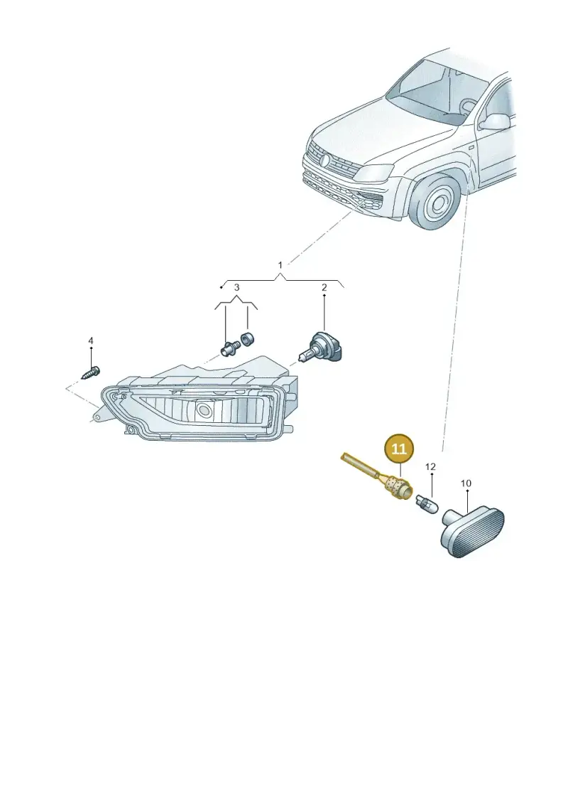 8D0971273 — Volkswagen Amarok twin cab (2022-) diagram 894941400, position 11