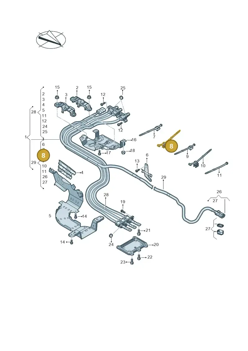 8D0971847G — Volkswagen Touareg (2017-2023) diagram 859970100, position 8