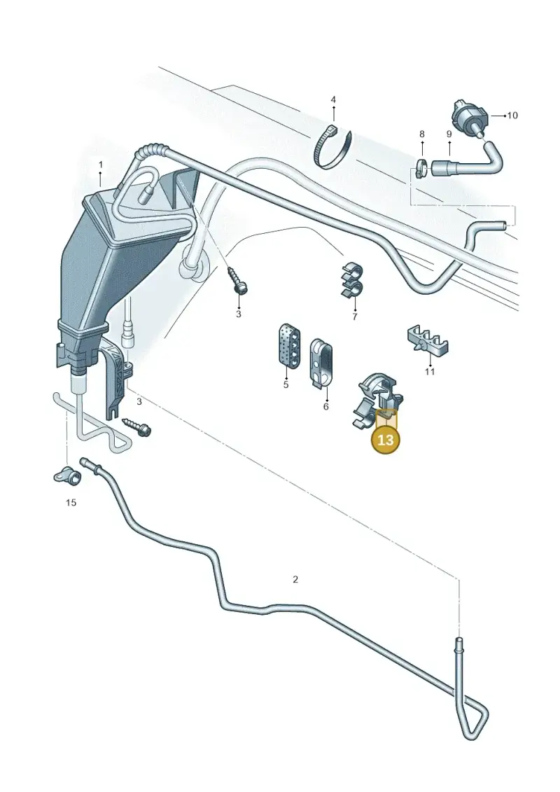 8D0971897 — Volkswagen PASSAT                 00> (2000-) diagram 156201950, position 13