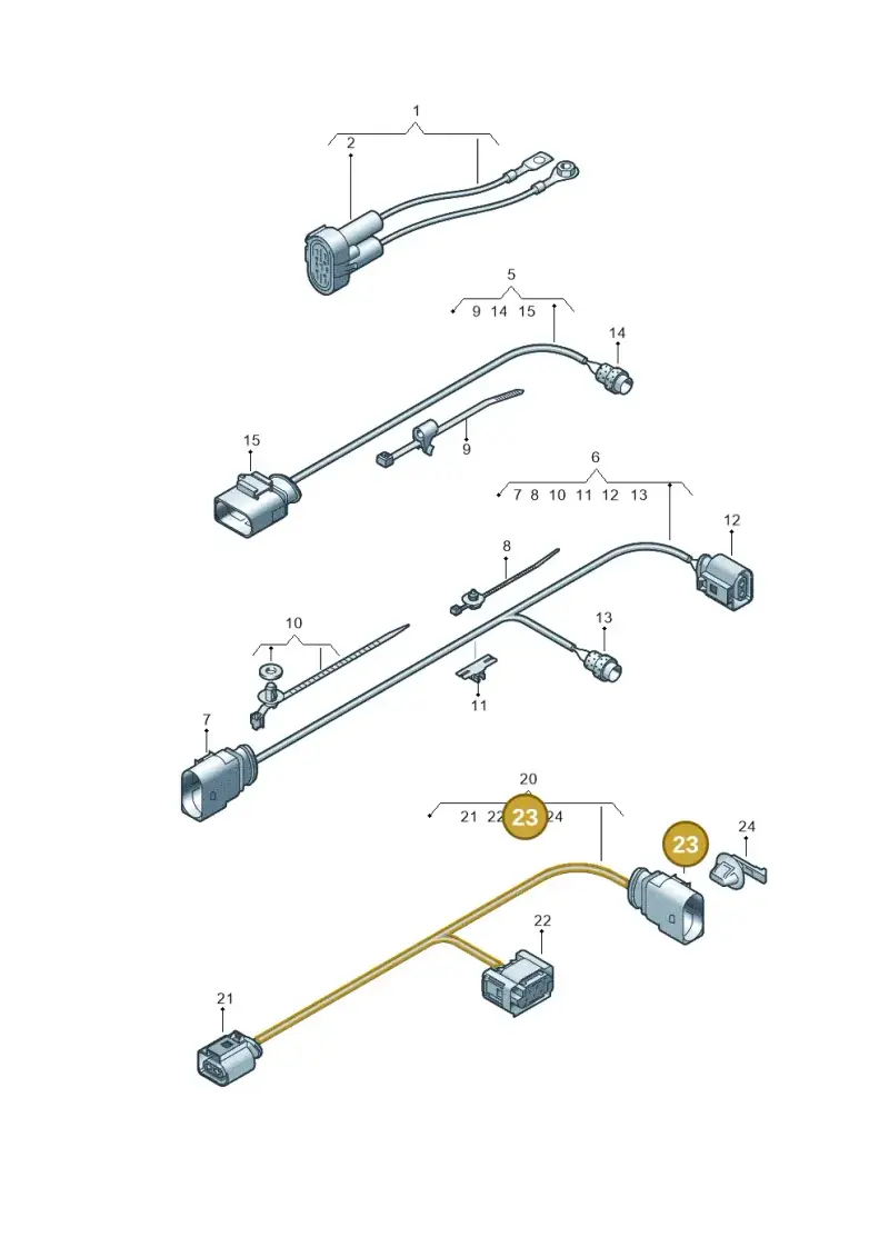 8D0973834 — Volkswagen Amarok twin cab (2022-) diagram 894971600, position 23