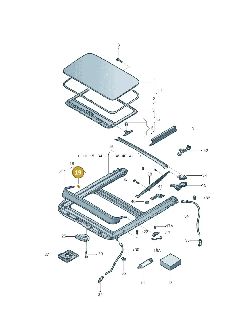 8D5898671A — Volkswagen Jetta 2.0 (2015-2015) diagram 880877000, position 19