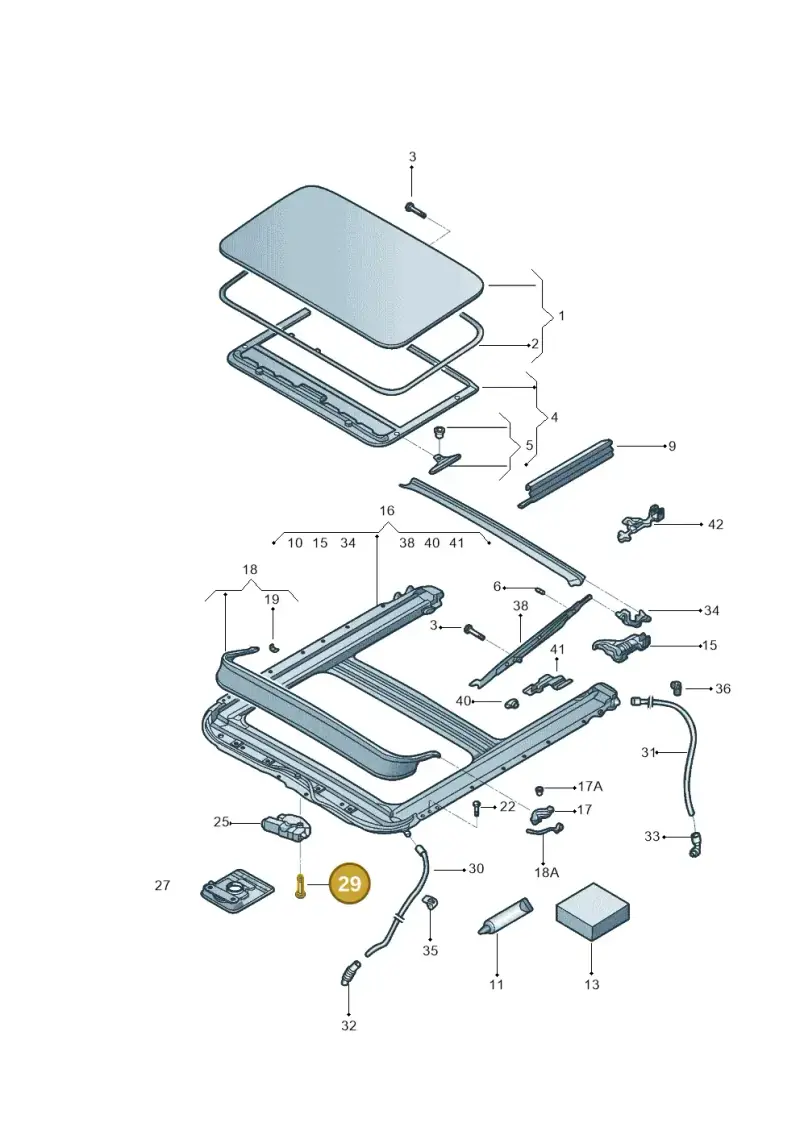 8D9877721 — Volkswagen Jetta 2.0 (2015-2015) diagram 880877000, position 29