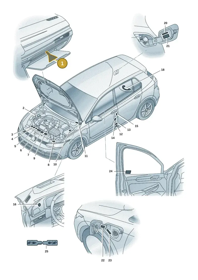 8E0010352P — Volkswagen Golf 2.0 BlueMotion (2019-2024) diagram 5h0010000, position 1