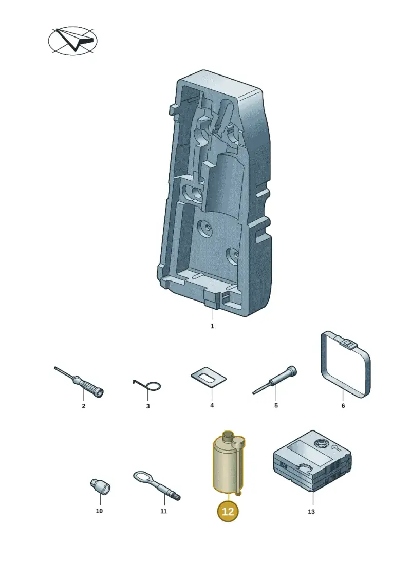 8E0012619A — Volkswagen Caddy Maxi Kombi (2020-2024) diagram 2ka012002, position 12